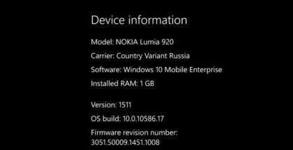 Update 10586.17 for phones