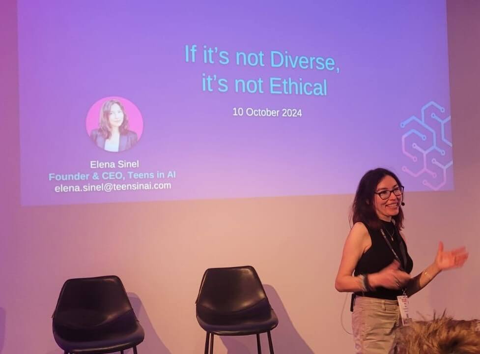 Elena Sinel at World Summit AI Amsterdam 2024 Elena Sinel at World Summit AI Amsterdam 2024