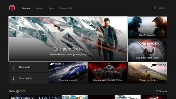Xbox one store