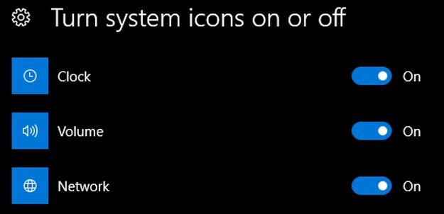 How to hide system app icons from the Windows 10’s Taskbar
