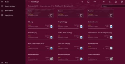 8zip file archiver windows 10