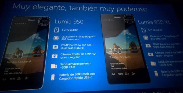 A secret presentation reveals Lumia 550, 950 & 950 XL