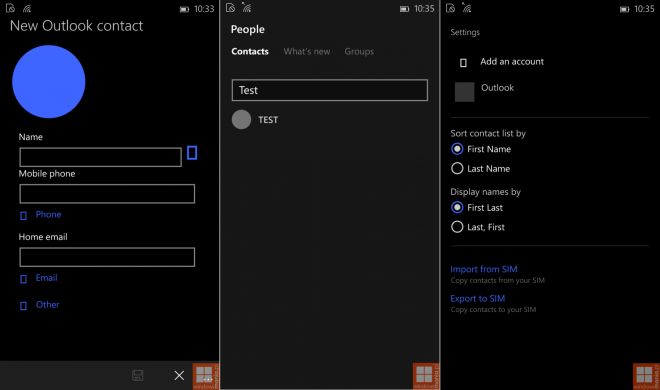 accounts settings windows 10