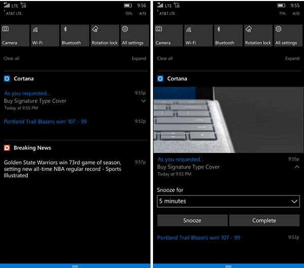 action center 14322 mobile windows 10