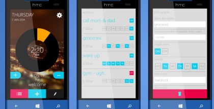AlarmMe alarm app for Windows Phone 8