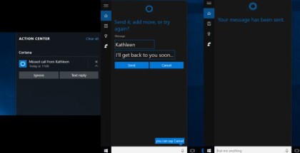 cortana alerts