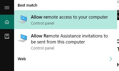 Allow Remote access