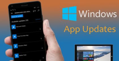 Windows Store app updates phone pc windows 10 mobile