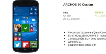 Cesium 50 archos