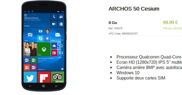 Cesium 50 archos