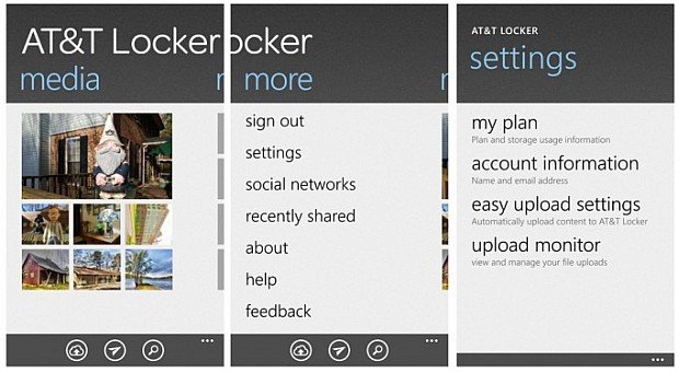 At&T locker app for windows phone screens