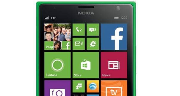Bright green Nokia Lumia 1520 on ATT