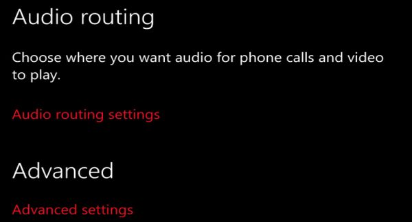 audio routing