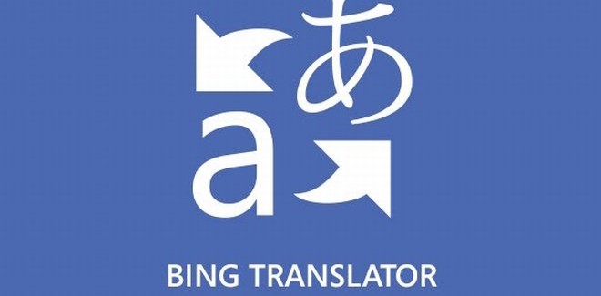 A logo of Bing Translator