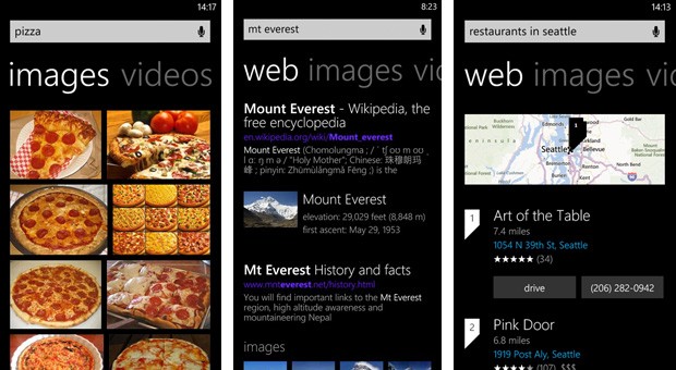 New look and features for Bing on Windows Phone 8 revealed