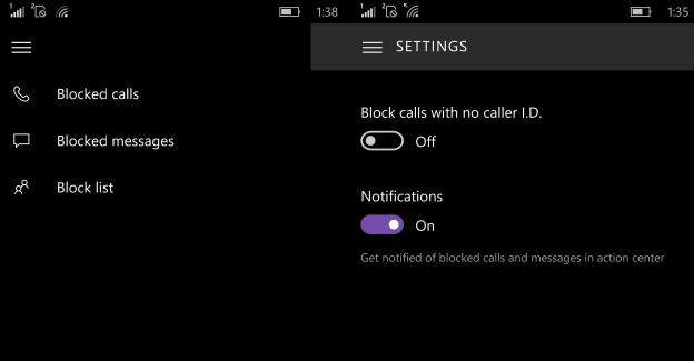 Call block filter
