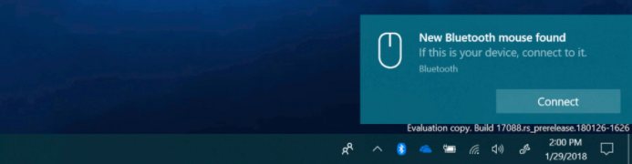 bluetooth notification action