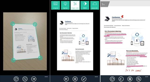 CamScanner for Windows Phone 8.1