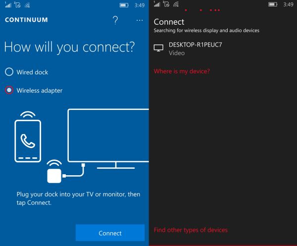 continuum app for phone