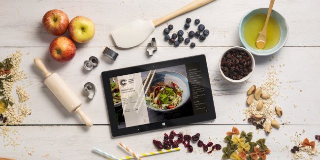 cooking app Surface tablet