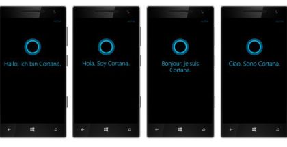Cortana assistant available in Europe