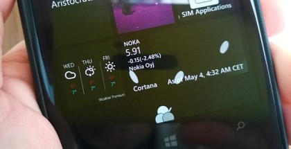 Cortana Live Tile windows phone lumia 1020 Nokia