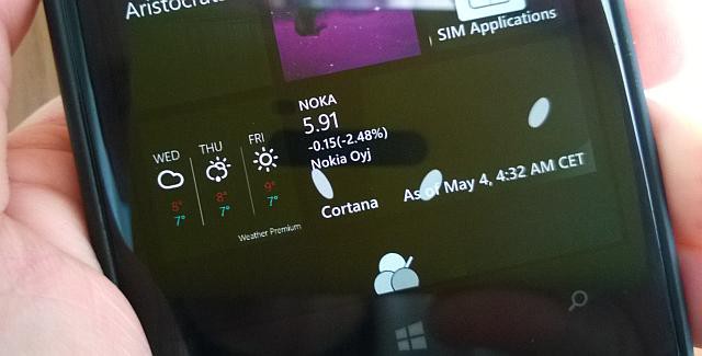 Cortana Live Tile windows phone lumia 1020 Nokia