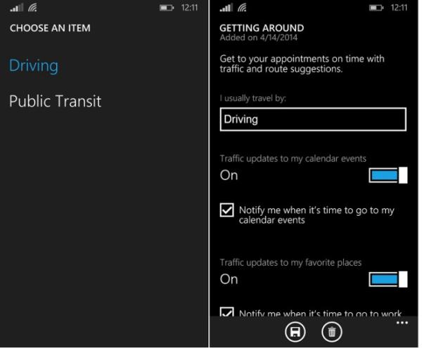 Getting around Public Transit Cortana