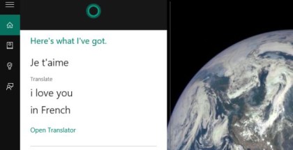 Cortana translator