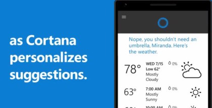 Cortana on Windows 10