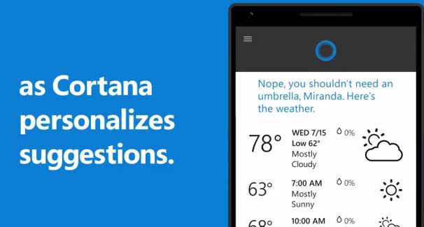 Cortana on Windows 10