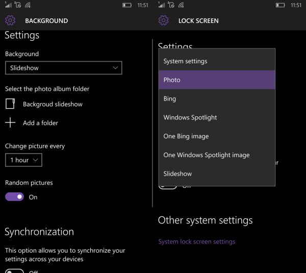 Dynamic Theme settings