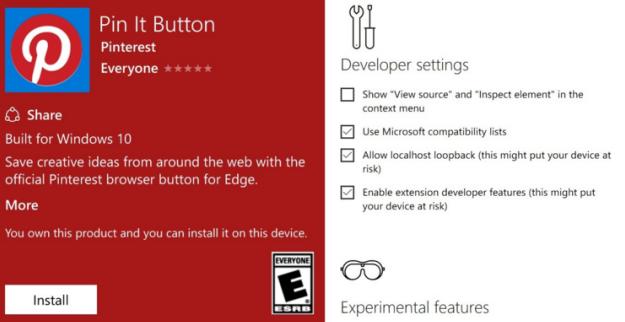 Edge add-ons possibly coming to Windows 10 Mobile Redstone