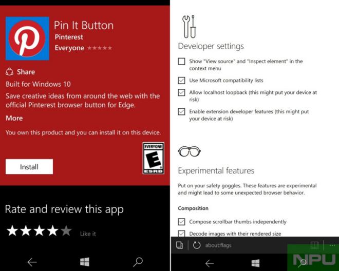 edge extensions add-ons