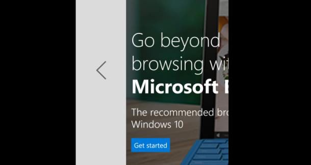 Swiping between webpages coming to Microsoft Edge with the Redstone update