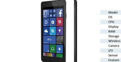 eSense q47 smartphone runing Windows Phone 8.1