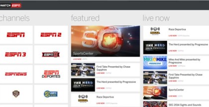 WatchESPN screens