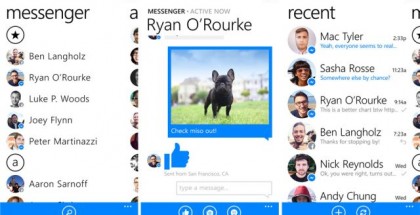 facebook messenger for Windows phone screenshots