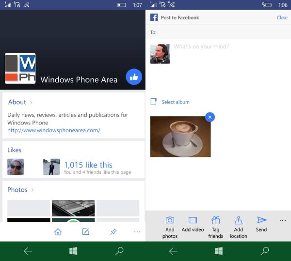 facebook beta windows 10 mobile