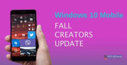 Windows 10 Mobile Fall Creators Update