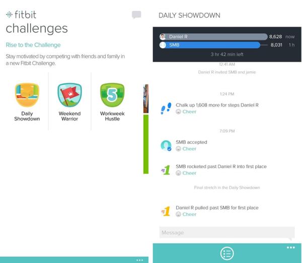 FitBit App Challenges
