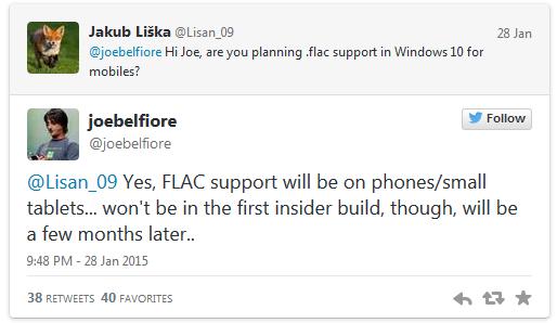 FLAC support windows 10
