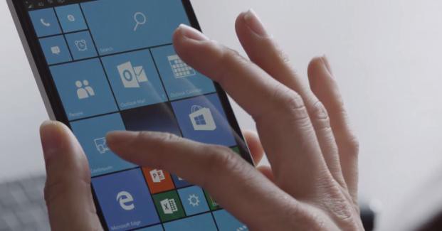 Windows 10 Mobile Start Screen