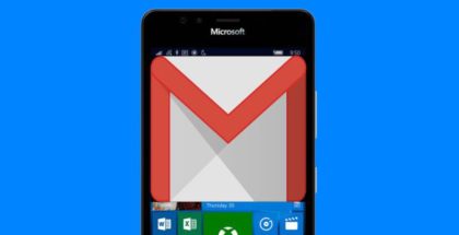 Lumia Windows 10 Mobile Gmail Google logo
