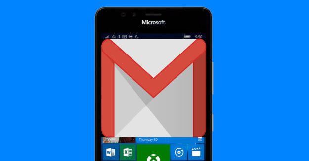 Lumia Windows 10 Mobile Gmail Google logo