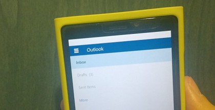 hamburger menu outlook mail for windows 10 mobile