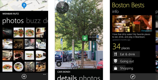 Here Explore screenshot of the new service