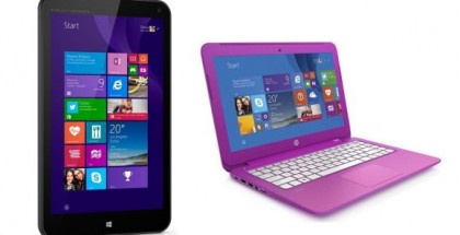 HP stream laptop and tablet