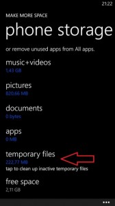 HTC 8X and 8S get option to delete temporary files 