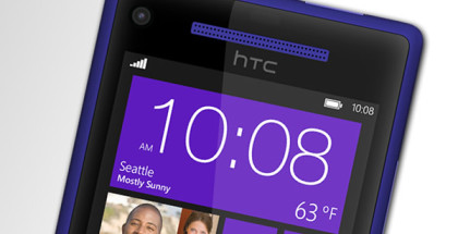 front picture of HTC 8X